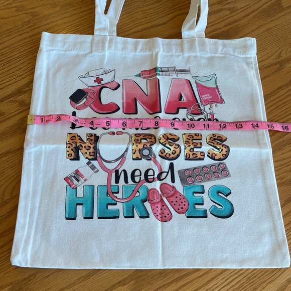 NWOT Canvas CNA Tote Bag 🌺 - Picture 4 of 4